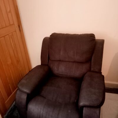 Brown 5 seater recliner sofa set