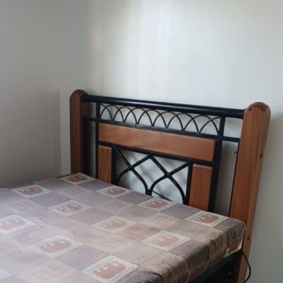 Clean 4*6 Mahogany Metallic Bed