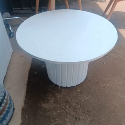 Minimalist Round White Table