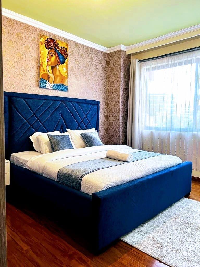 Modern Blue 6x6 Chester Bed Plus Mattress