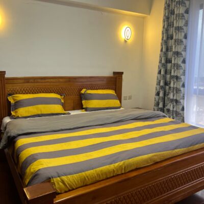 Stable 6 by 6 Pure Mahogany Bed+ Mattress