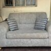 Stylish 2 Seater Grey Sofa