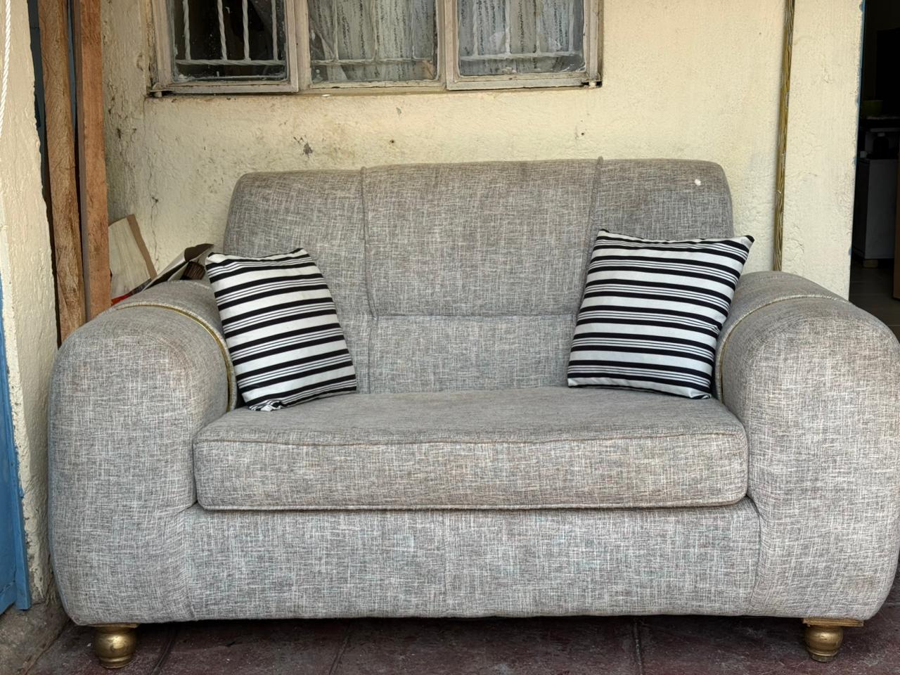 Stylish 2 Seater Grey Sofa