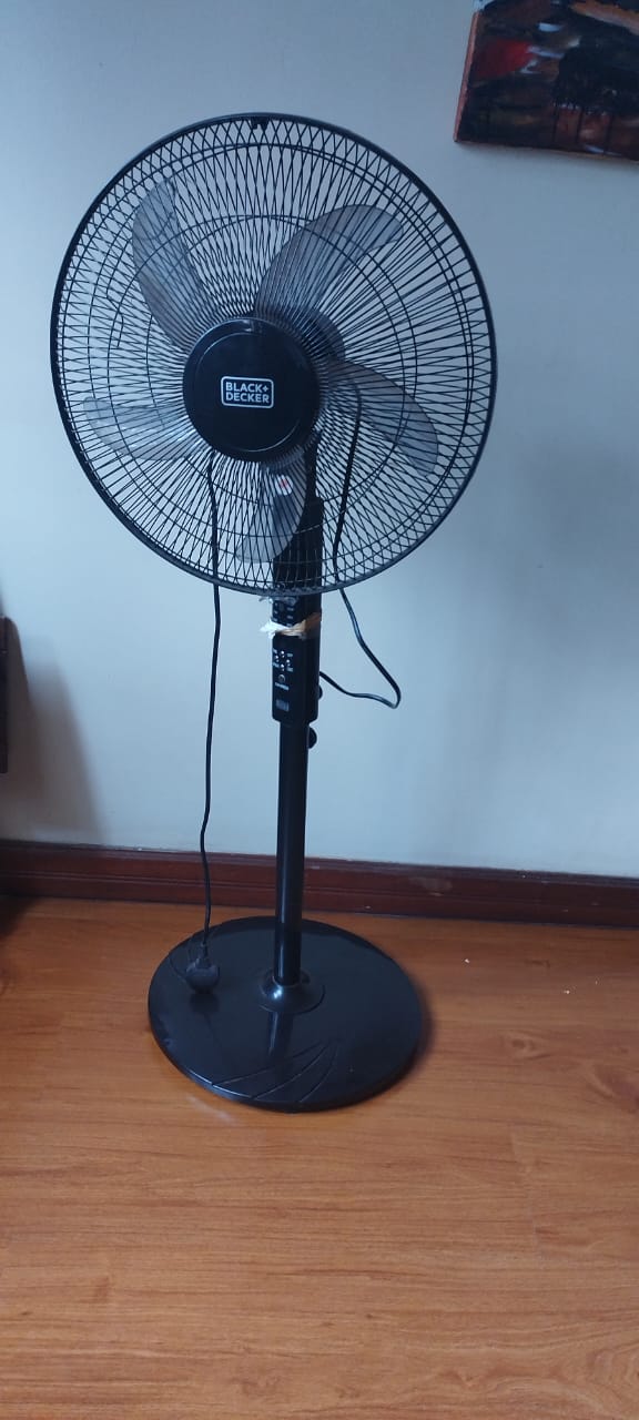Modern Black+Decker standing fan