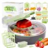 Multi-functional 9pcs Vegetable Chopper/Cutter