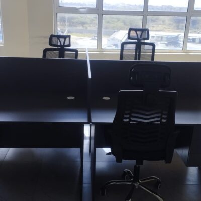 Modern 2-way Four Office Workstation Desk