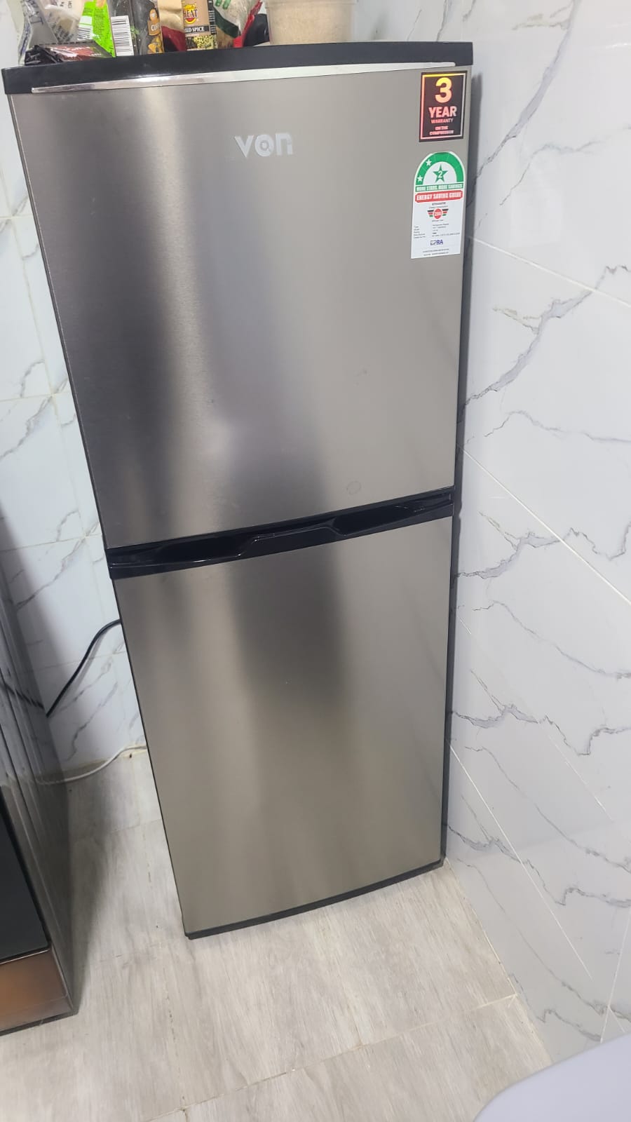 RELIABLE  VON 168L DOUBLE DOOR FRIDGE