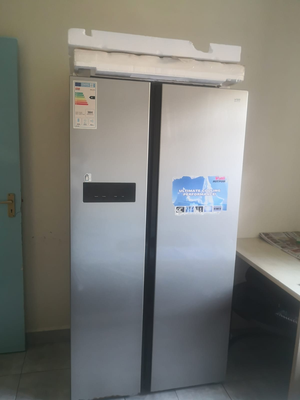 482L Von Side By Side Fridge HRZ-207S