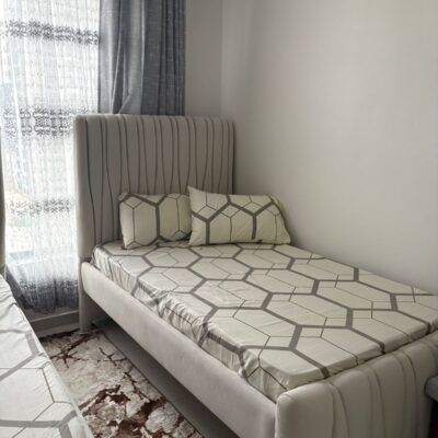 3*6 Upholstered Bed Frame & Deluxe Mattress