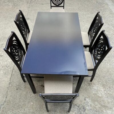 Stunning Black 6-Seater Dining Set
