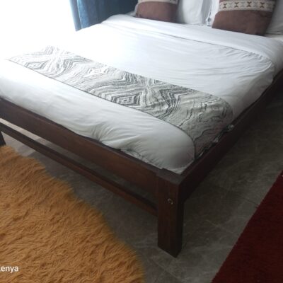 5 By 6 Wooden Brown Bed