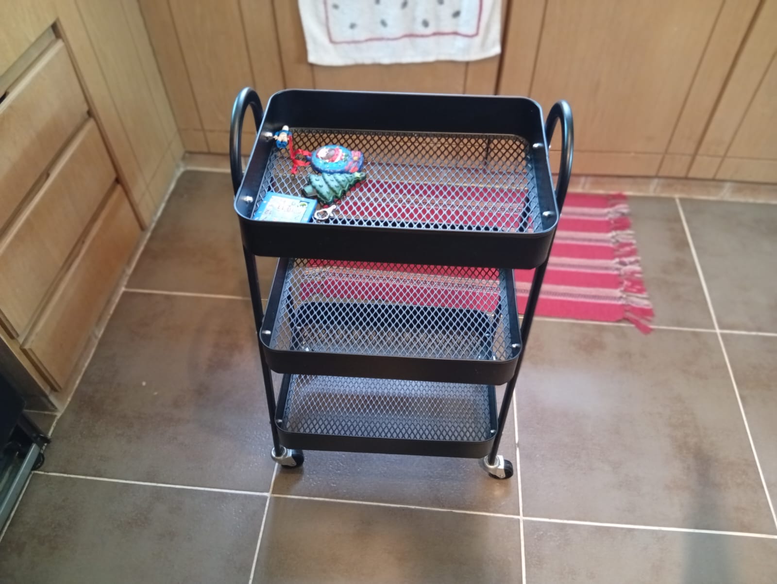 Cool 3-tier Rolling Utility Cart