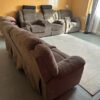 Comfortable Brown 6-Seater Recliner Sofa