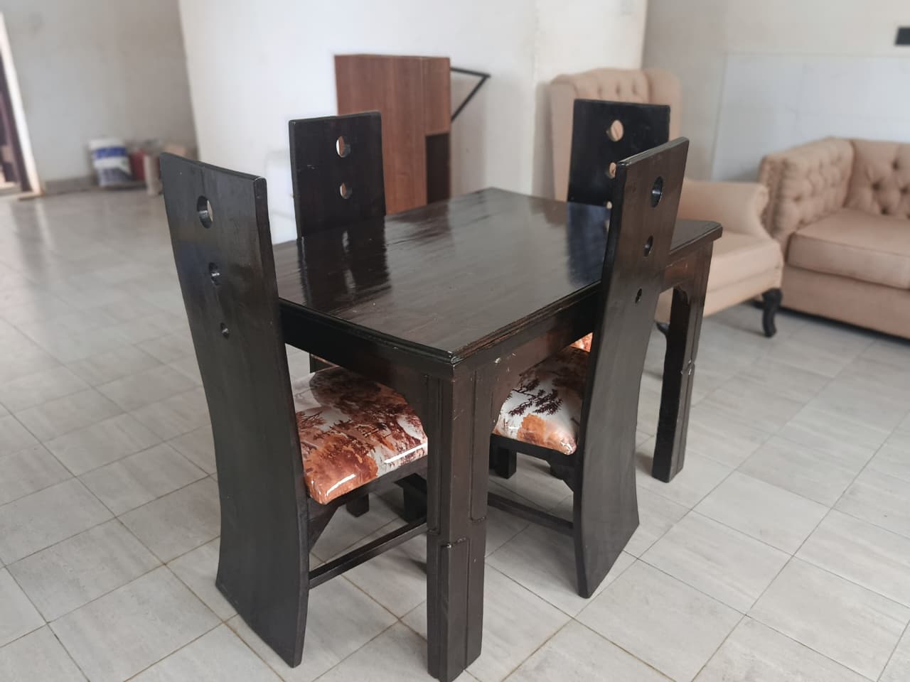Sturdy 4 Seater Dining Set