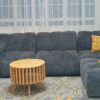 Modern Grey 5-seater bubble seat+ Ottoman