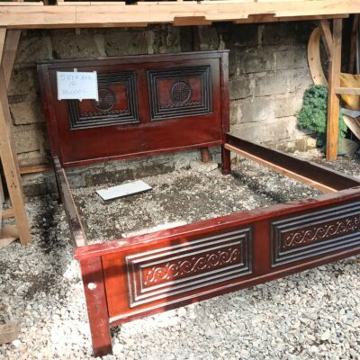 5*6 Artisan Mahogany Panel Bed