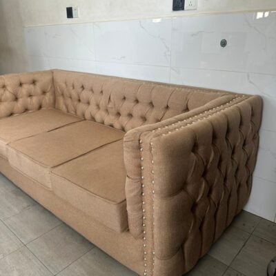 4 Seater Cream Chester Sofa Set