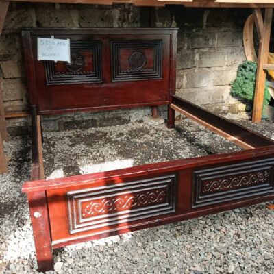 5*6 Artisan Mahogany Panel Bed