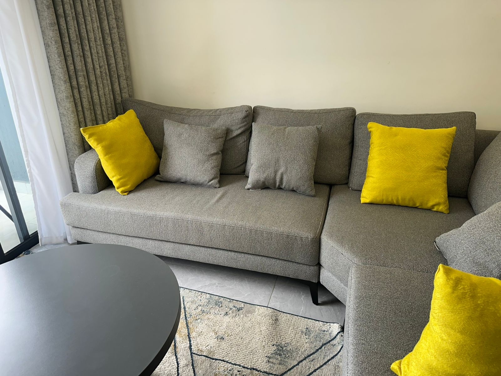 Spacious 6-Seater L-shaped Sofa