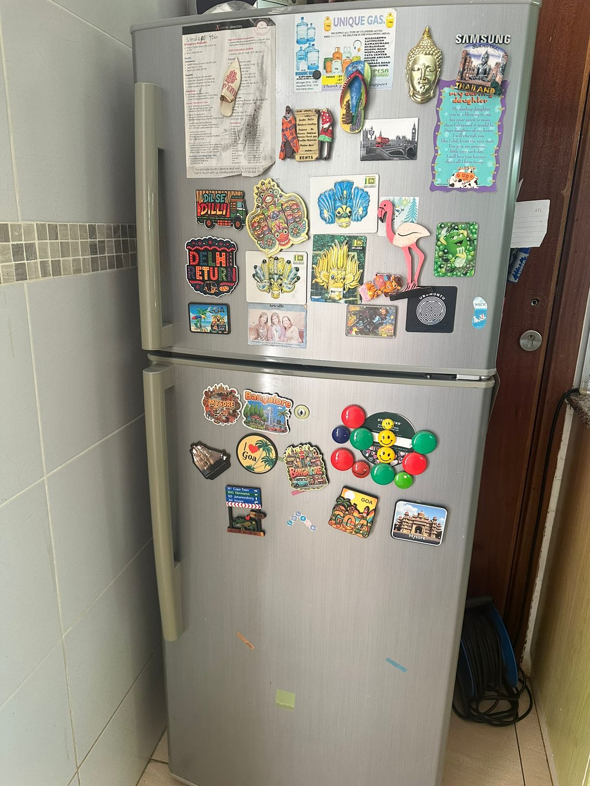 Samsung Grey Double Door Fridge