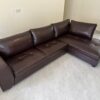 5 Seater L-Shape Leather Sofa Set