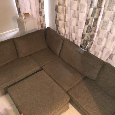 6 SEATER BROWN SOFA SET