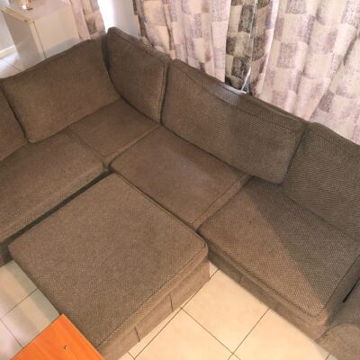 6 SEATER BROWN SOFA SET