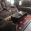 Premium 6-Seater Leather Recliner Set