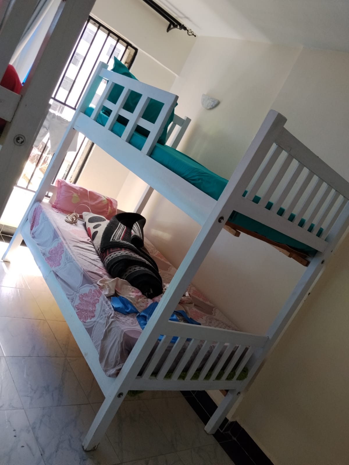 White 3x6 Double Decker Bed