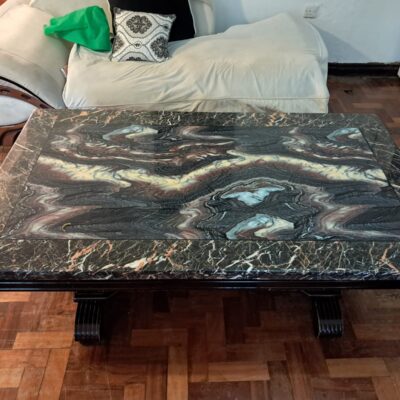 Elegant marble top coffee table