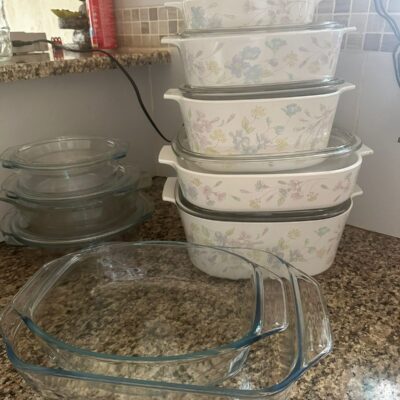 Clean Oven/Heatproof glass bowls with lids
