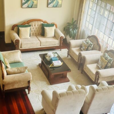 Spacious 9-Seater Sofa Set + Coffee Table