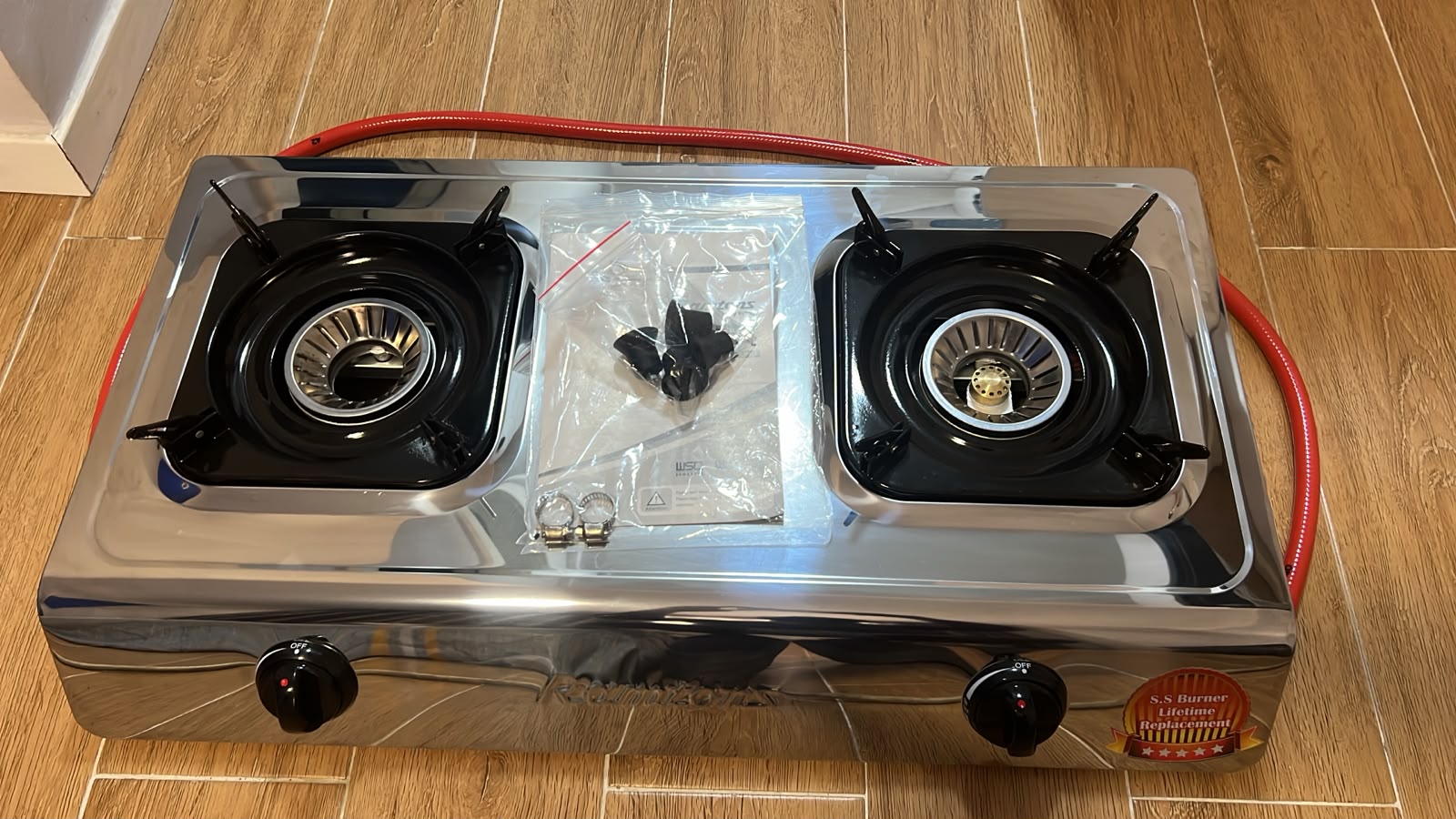 Ramtons 2-burner Stainless steel Gas cooker