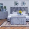 Cool 6*6 Imported Bed + 2 side Drawers+ 1 Ottoman on sale