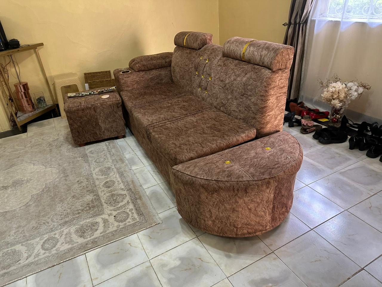 Clean 3 seater L- Shaped Sofa
