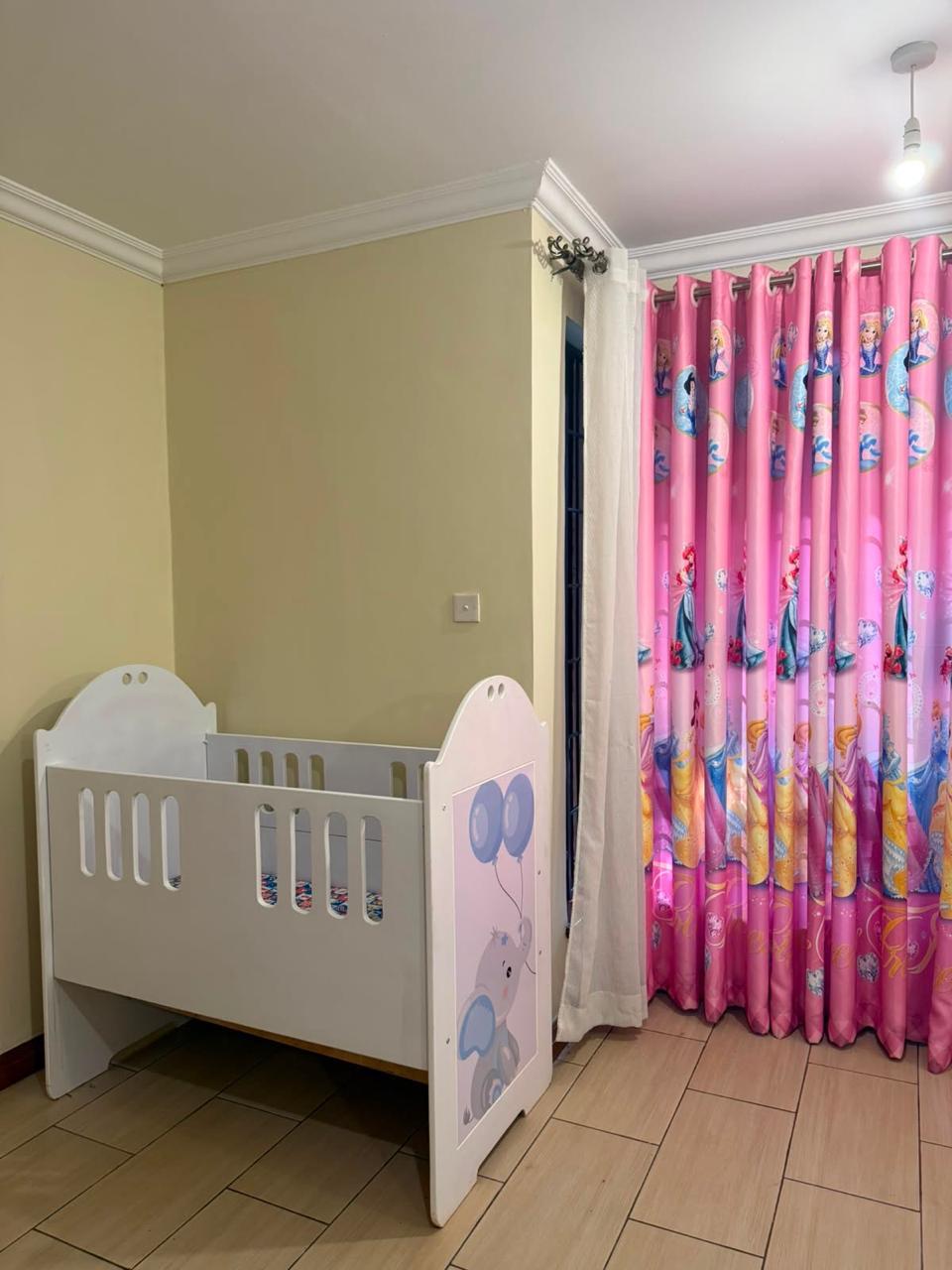 Sturdy White Baby Crib