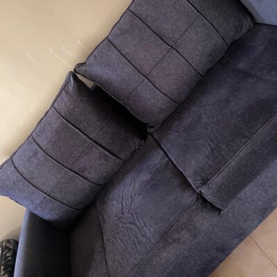 Modern Grey 3-Seater Sofa Set