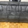 5-Seater Grey Recliner Sofa Set Comfortable and Well-Maintained