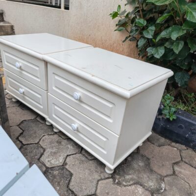 Wooden White Side Cabinets