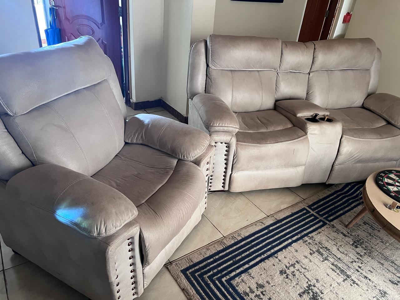 3-Seater Semi-Recliner Sofa