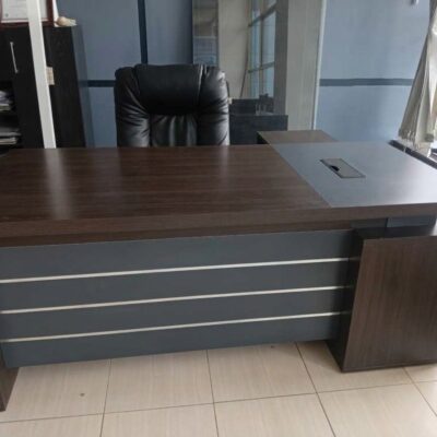 modern L-shaped executive office desk
