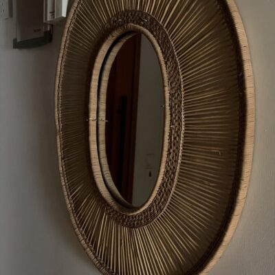 Decorative Rattan Wall Mirror