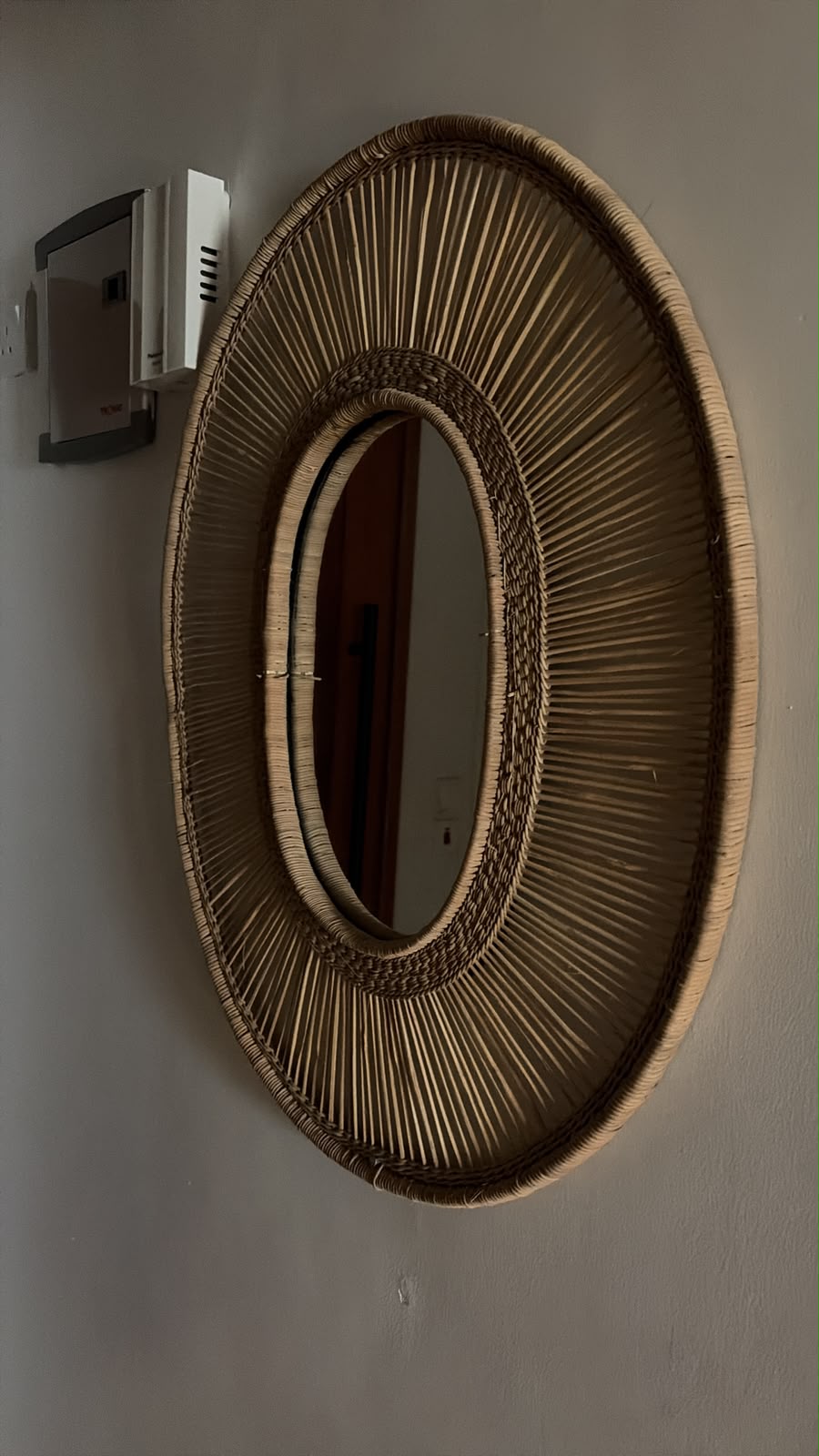 Decorative Rattan Wall Mirror
