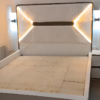 Bed 5by6 plus two side drawers and dresser