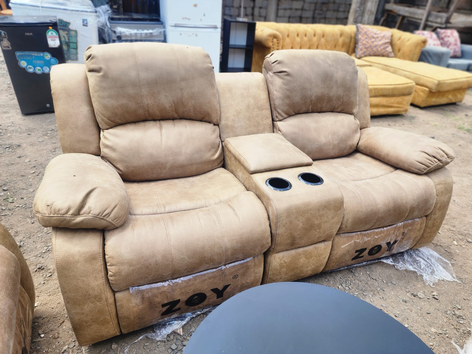 6-Seater Synthetic Leather Recliners