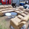 6-Seater Synthetic Leather Recliners