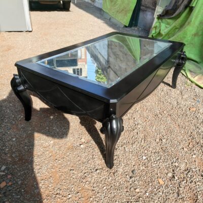 Elegant Antique Black Coffee Table
