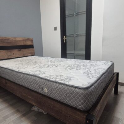 Pre Owned 4 by 6 Wooden Bed with Mattress