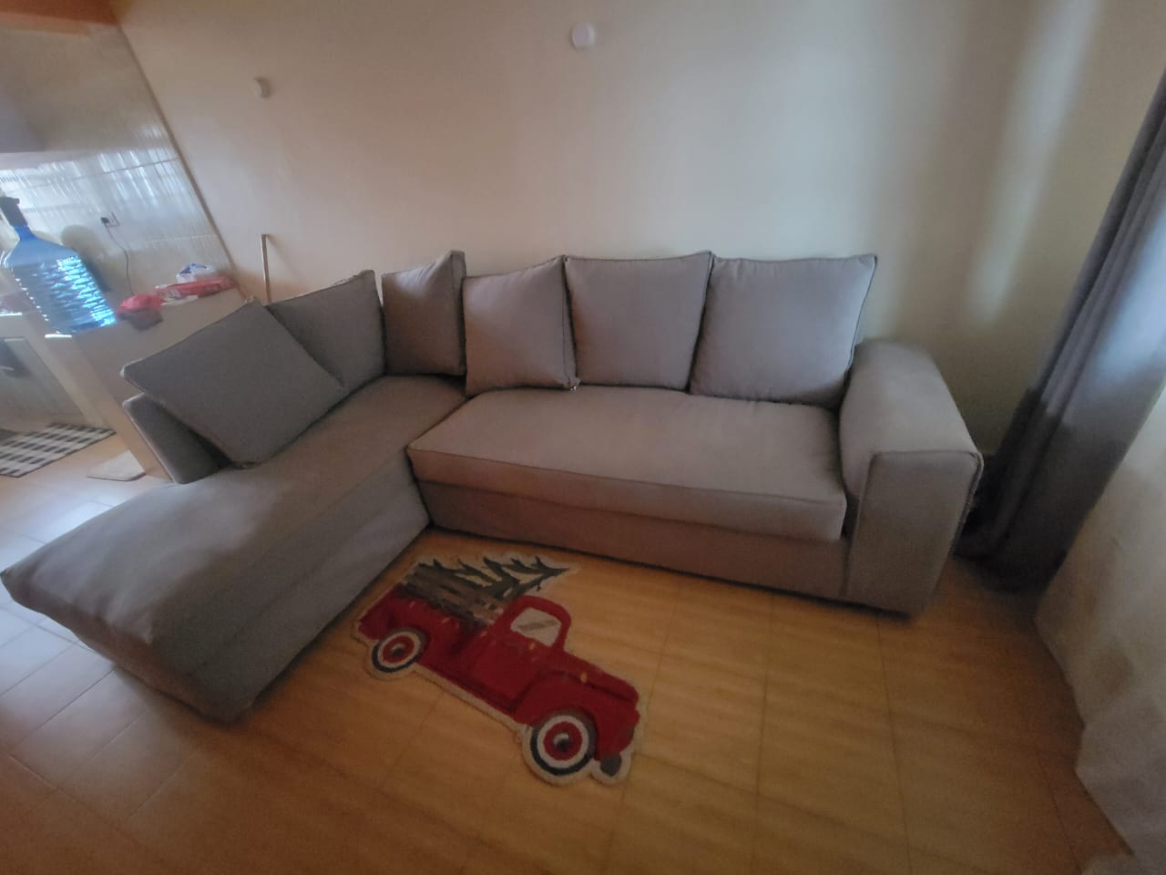 Slightly Used Grey 5-Seater L-Shaped Sofa 2 Slightly used Grey 5-Seater L-Shaped Sofa