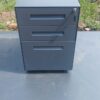Grey 3-Drawer Lockable Pedestal Cabinet on Castors